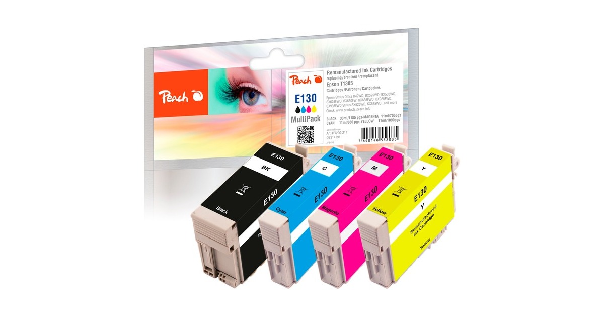 Peach Tinte Multipack PI200-214(kompatibel zu Epson T1305) Peach Tinte Multipack PI200-214(kompatibel zu Epson T1305)