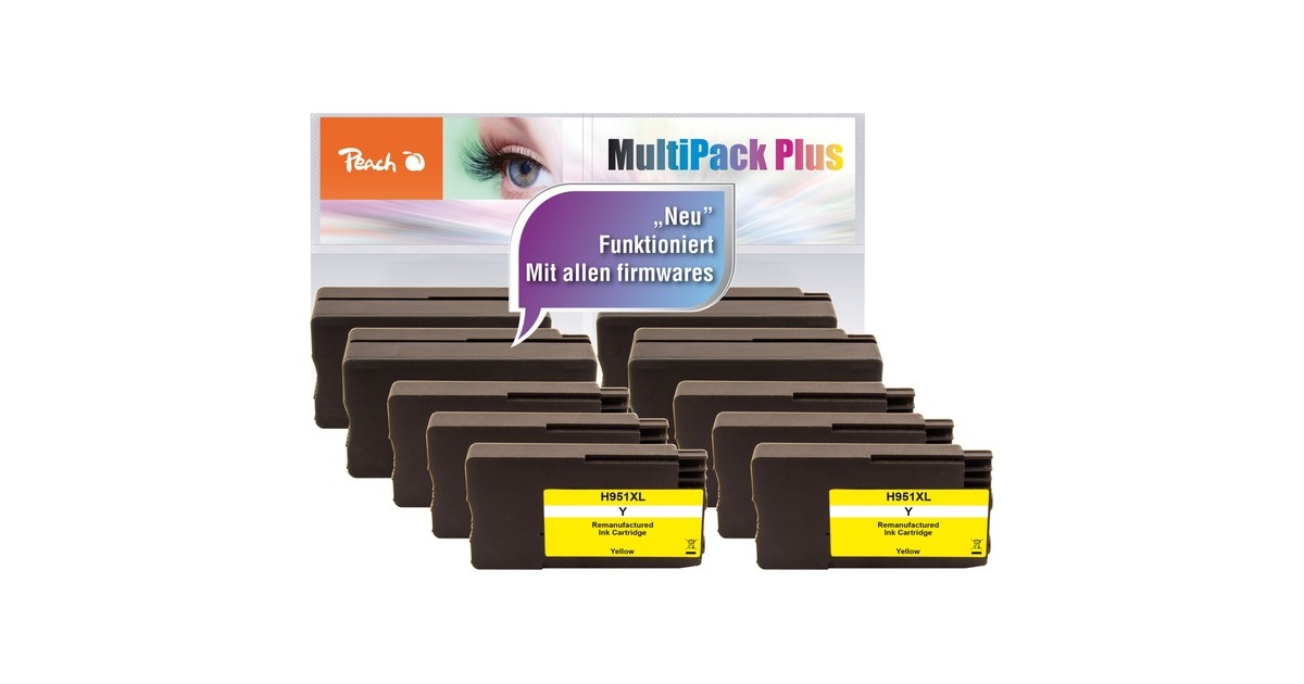 Peach Tinte PI300-687 (10er-Pack)(kompatibel zu HP Nr. 950/951XL) Peach Tinte PI300-687 (10er-Pack)(kompatibel zu HP Nr. 950/951XL)