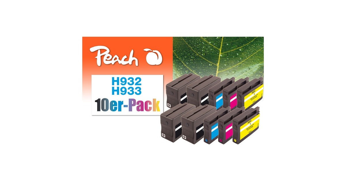Peach Tinte PI300-752 (10er-Pack)(kompatibel zu HP Nr. 932/933)