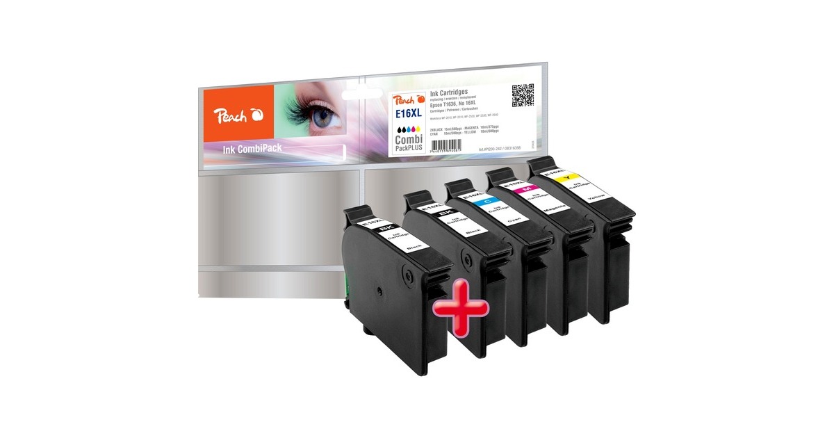 Peach Tinte Spar Pack PI200-242(kompatibel zu Epson T1636)