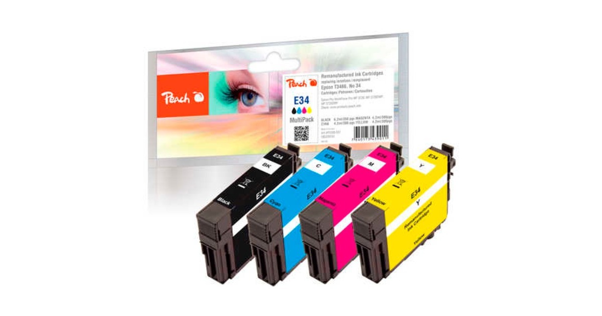 Peach Tinte Spar Pack PI200-551(kompatibel zu Epson 34 (T3466))