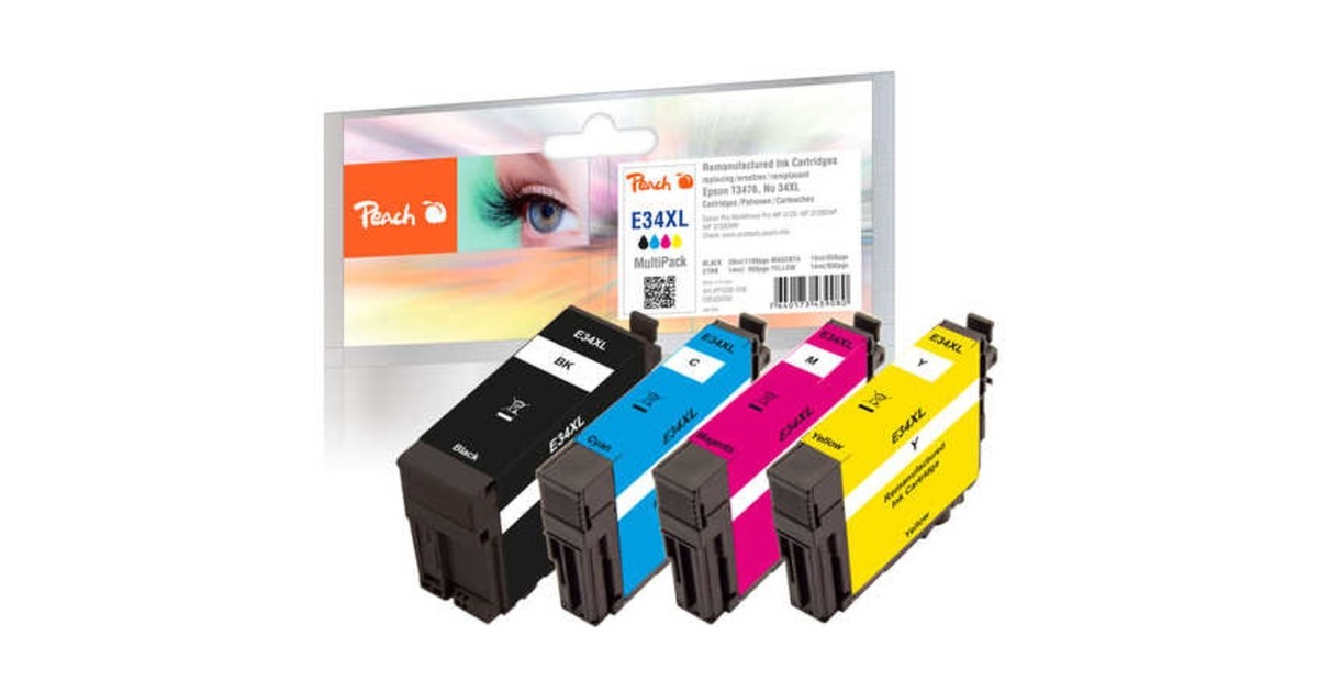 Peach Tinte Spar Pack PI200-558(kompatibel zu Epson 34XL)