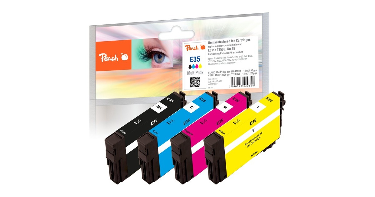 Peach Tinte Spar Pack PI200-565(kompatibel zu Epson 35 (T3586))