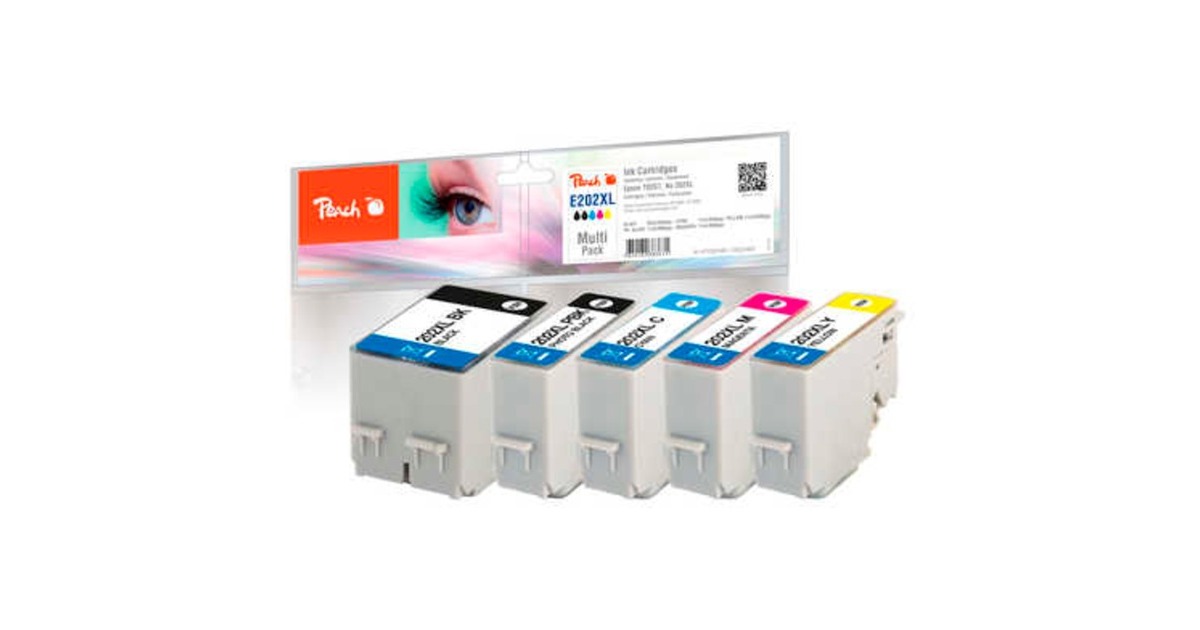 Peach Tinte Spar Pack PI200-682(kompatibel zu Epson 202XL (T02G7))