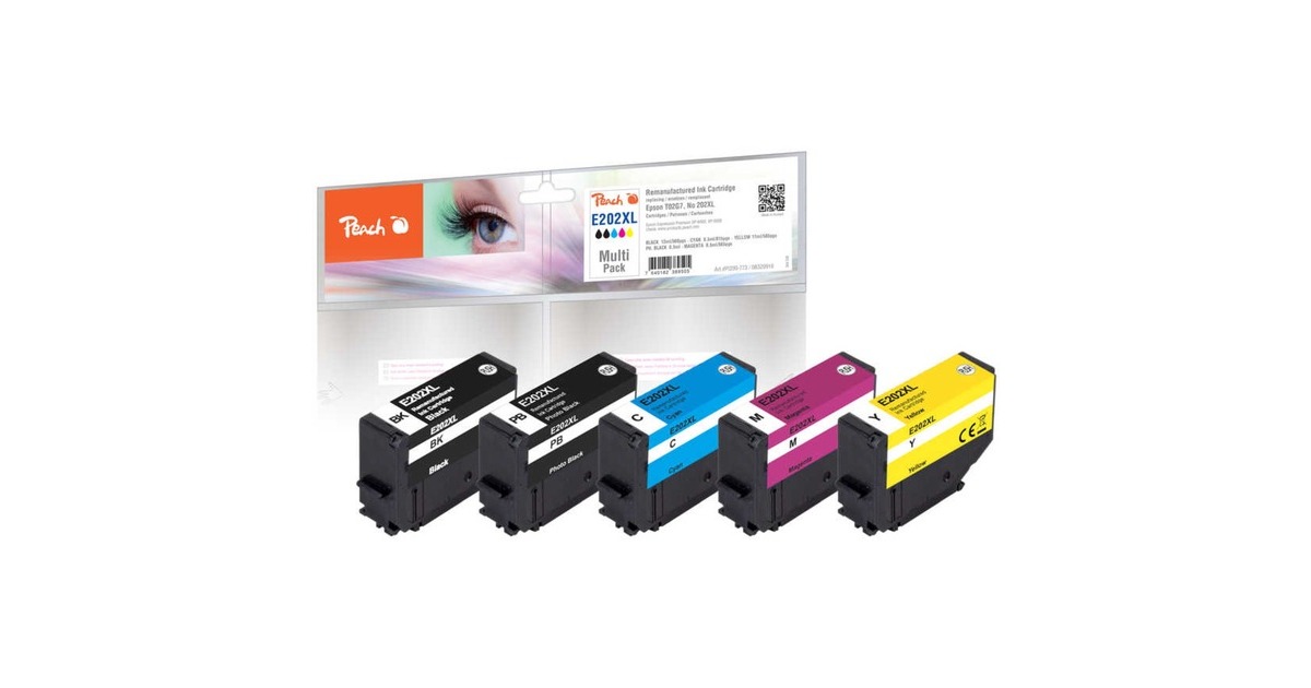 Peach Tinte Spar Pack PI200-773(kompatibel zu Epson 202XL)