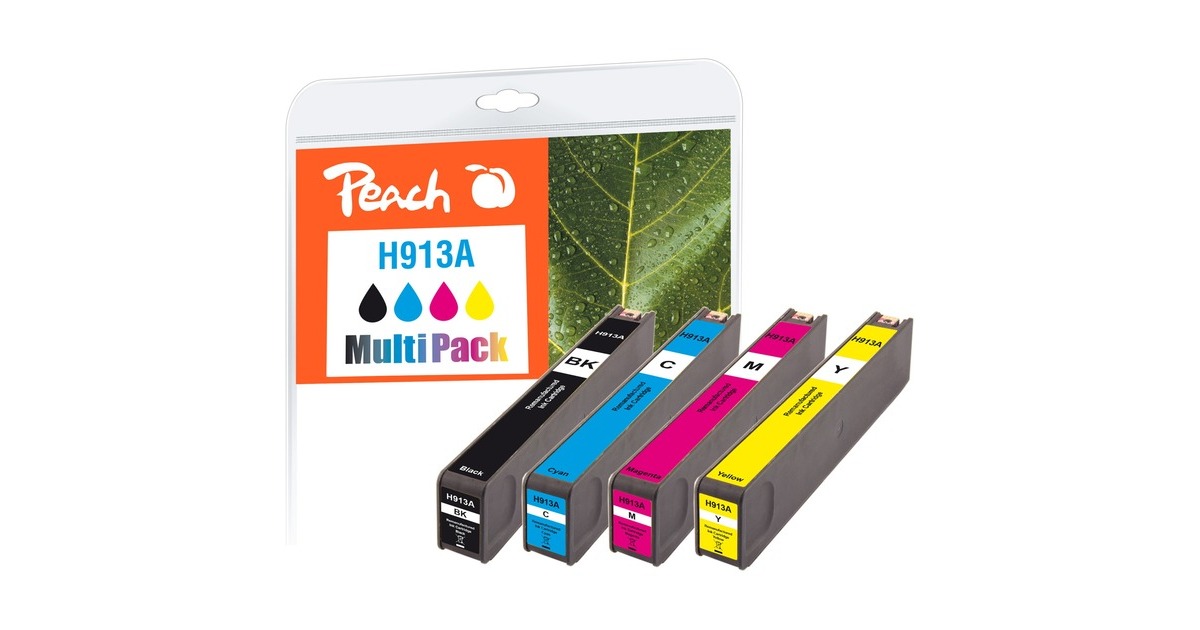 Peach Tinte Spar Pack PI300-938(kompatibel zu HP 913A)