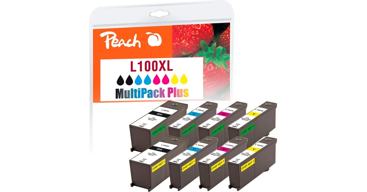 Peach Tinte Spar Pack PI400-34(kompatibel zu Lexmark 100XL)