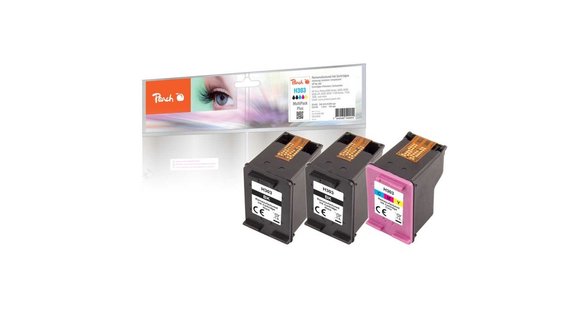 Peach Tinte Spar Pack Plus 320946(kompatibel zu HP Nr. 303)