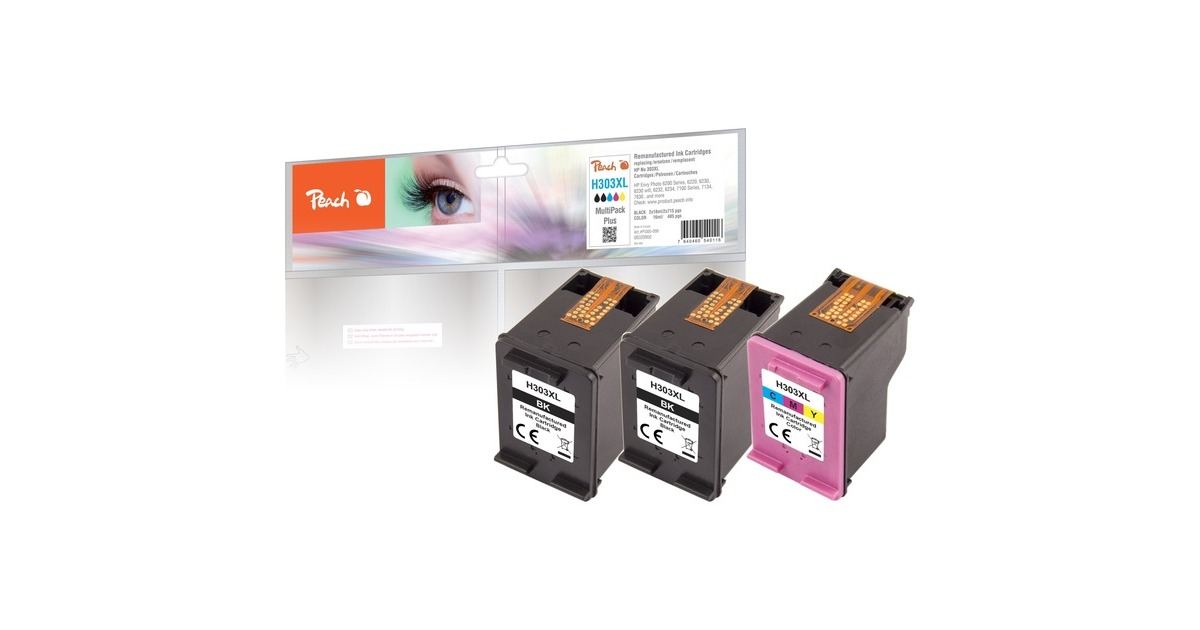 Peach Tinte Spar Pack Plus 320950(kompatibel zu HP Nr. 303XL)