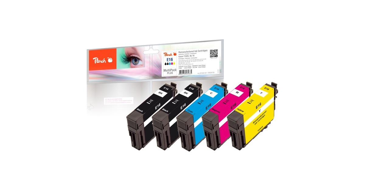 Peach Tinte Spar Pack Plus PI200-501(kompatibel zu Epson 16)