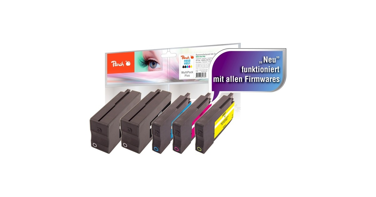 Peach Tinte Spar Pack Plus PI300-702(kompatibel zu HP 950, 951)