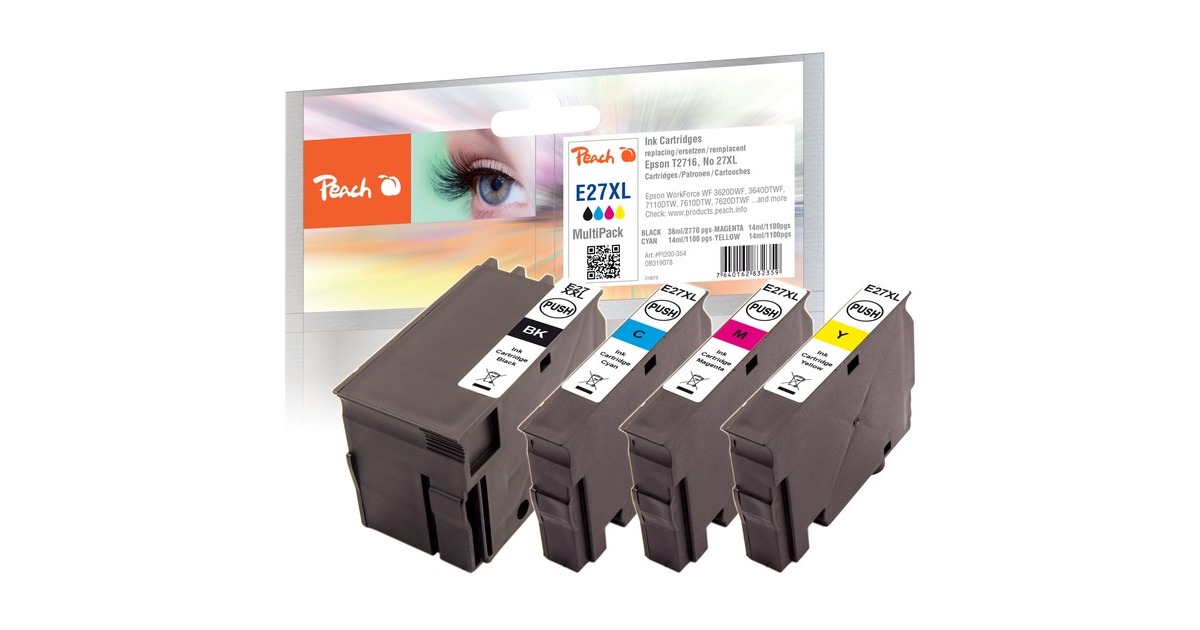 Peach Tinte Sparpack Nr. 27XL(kompatibel zu Epson Nr. 27XL)