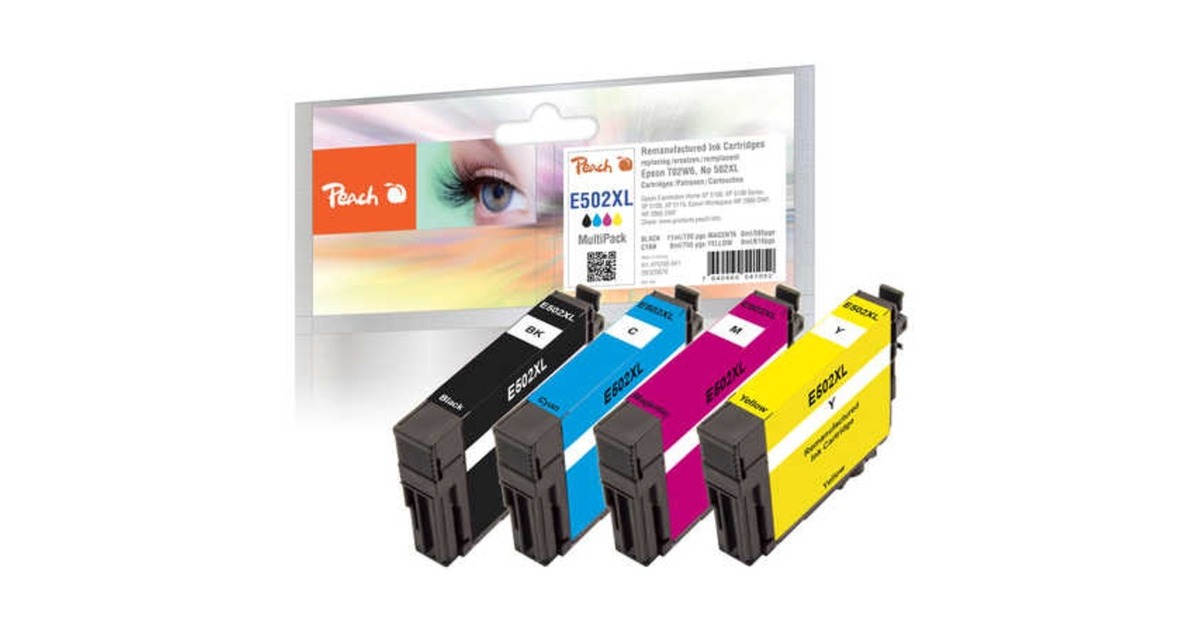 Peach Tinte Sparpack PI200-841(kompatibel zu Epson 502XL)