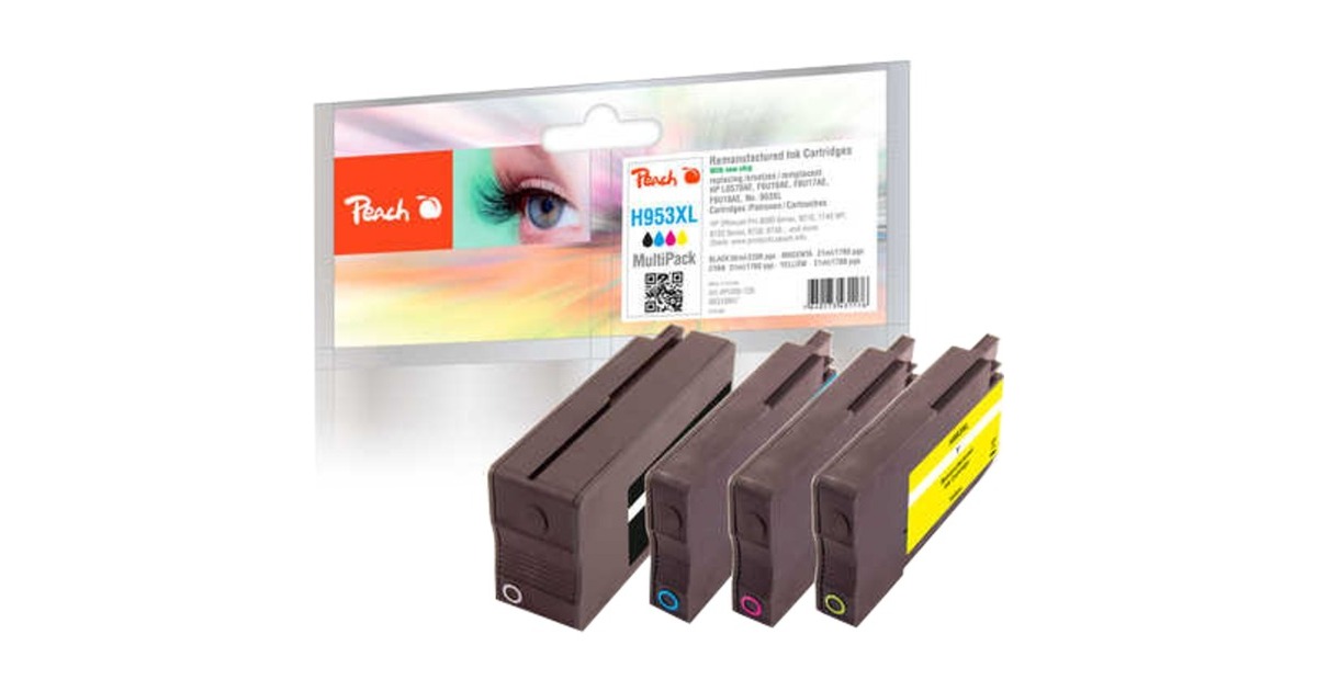 Peach Tinte Sparpack PI300-728(kompatibel zu HP Nr. 953XL)