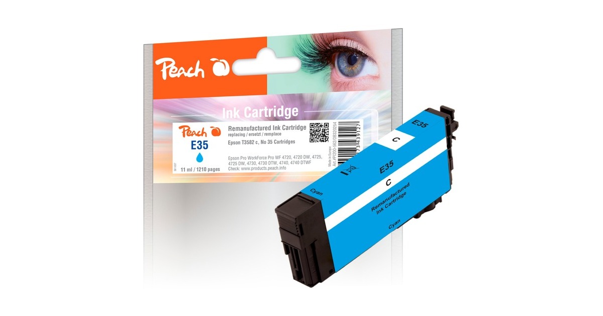Peach Tinte cyan PI200-562(kompatibel zu Epson 35 (T3582))