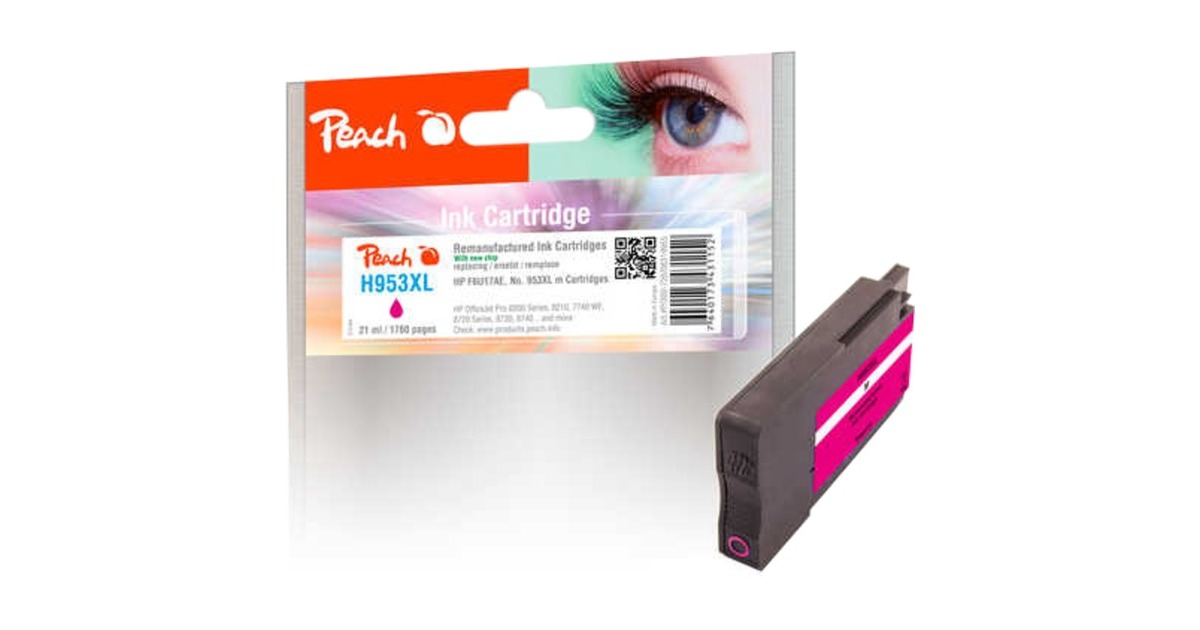 Peach Tinte cyan PI300-726(kompatibel zu HP Nr. 953XL, F6U17AE)