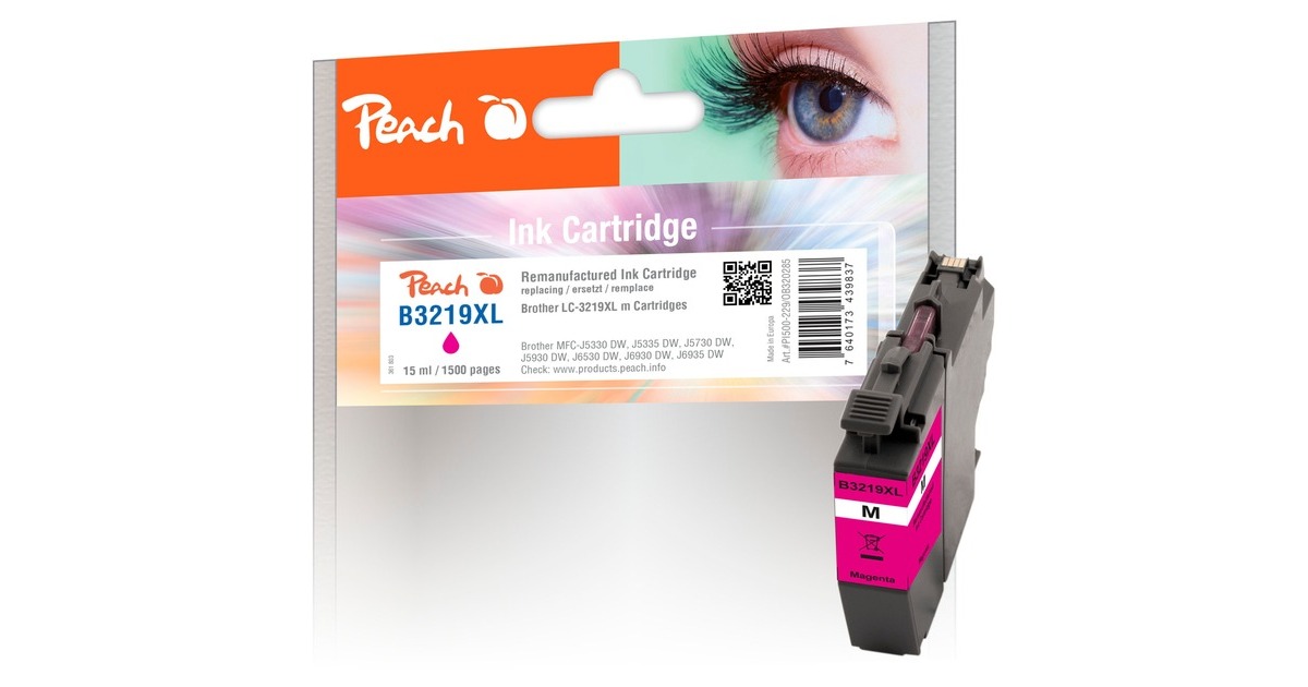 Peach Tinte magenta 320285(kompatibel zu Brother LC-3219XLM)
