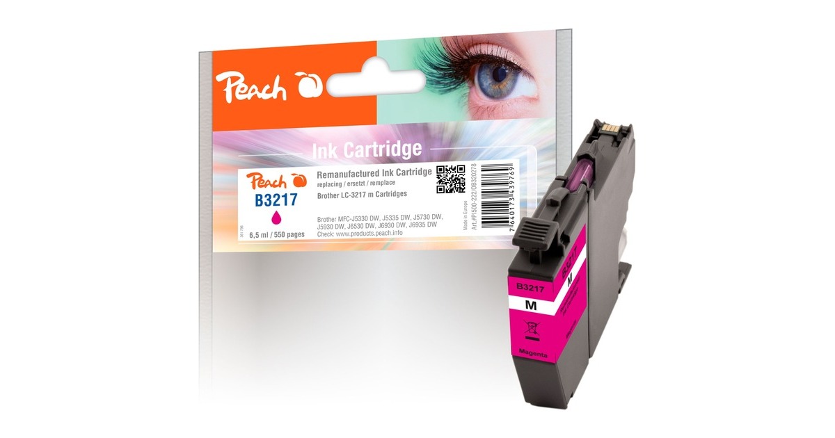 Peach Tinte magenta PI500-222(kompatibel zu Brother LC-3217M) Peach Tinte magenta PI500-222(kompatibel zu Brother LC-3217M)