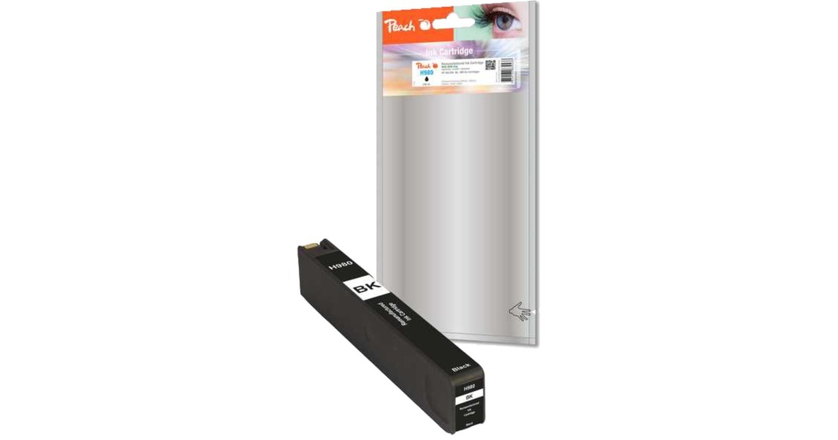Peach Tinte schwarz PI300-523(kompatibel zu HP D8J09A (980))