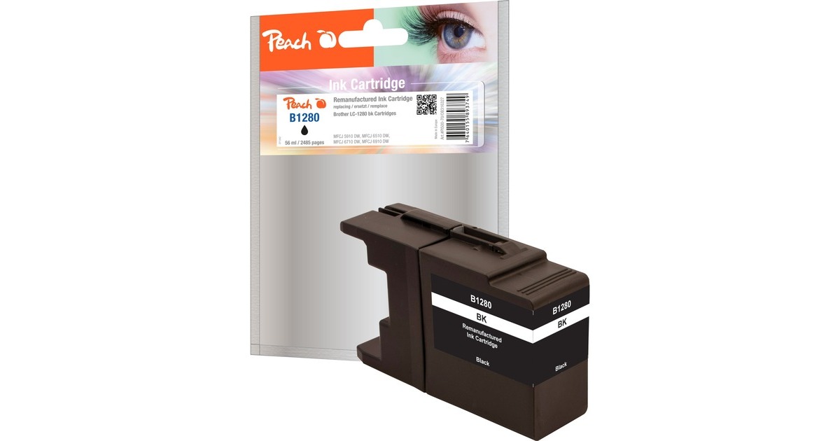 Peach Tinte schwarz PI500-70(kompatibel zu Brother LC-1280)