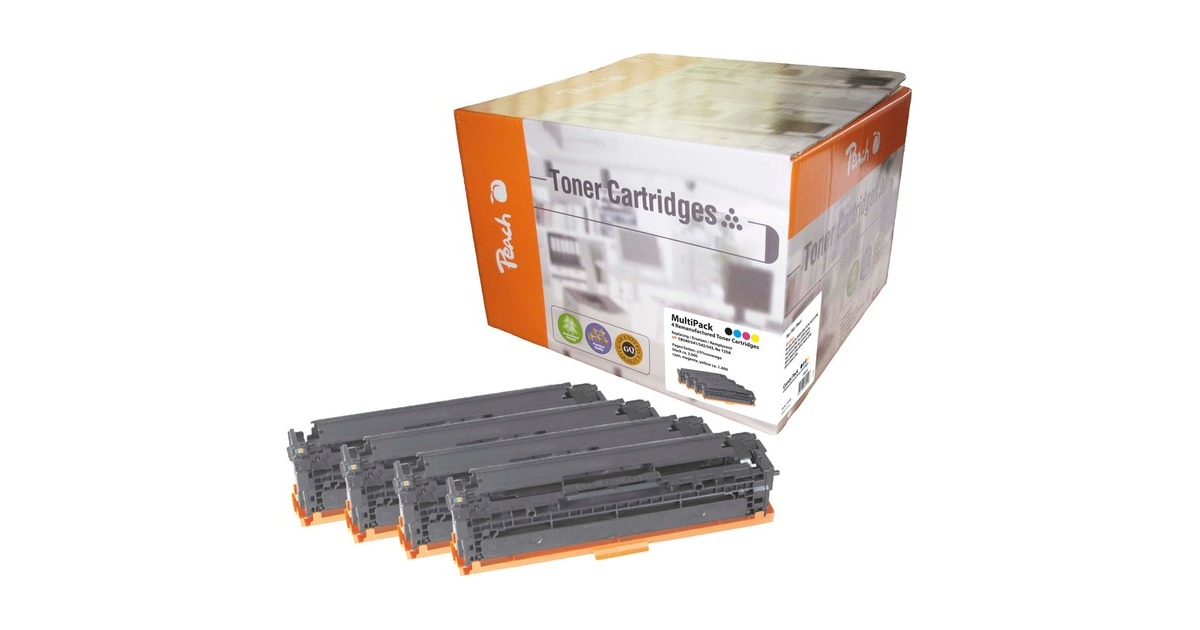 Peach Toner Spar Pack 110849 (PT288)(kompatibel zu HP CB540, CB541, CB542, CB543)