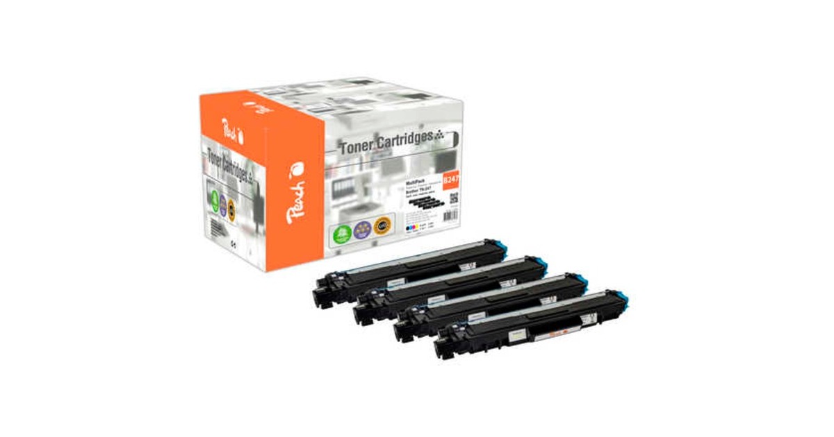 Peach Toner Spar Pack 112248(kompatibel zu Brother TN-247)