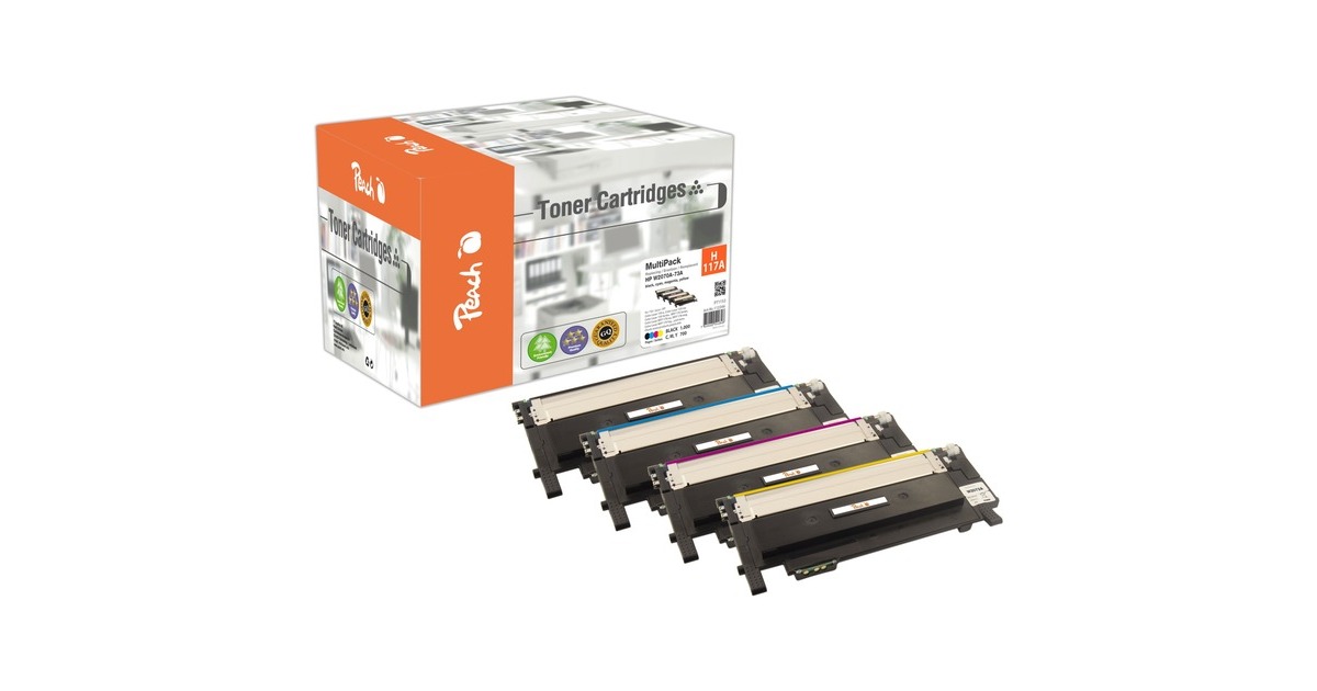 Peach Toner Spar Pack PT1152(kompatibel zu HP 117A)