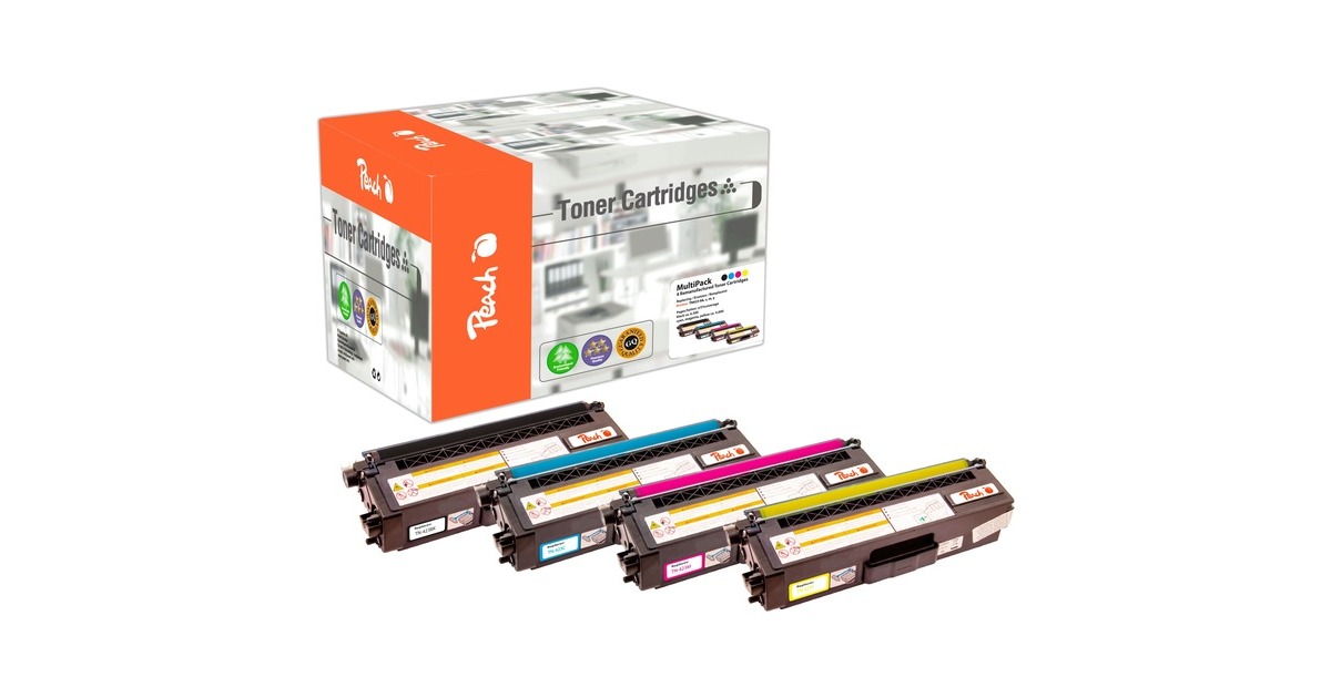 Peach Toner Spar Pack PT798(kompatibel zu Brother TN-423)