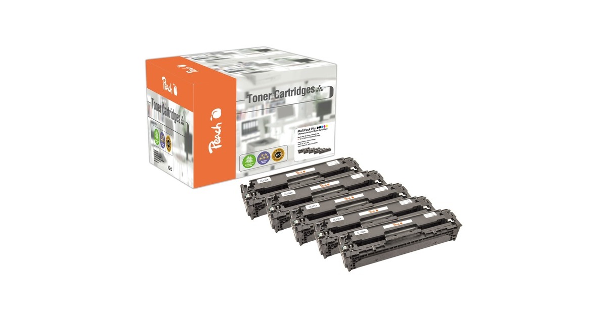 Peach Toner Spar Pack Plus 111856(kompatibel zu HP No. 304A)