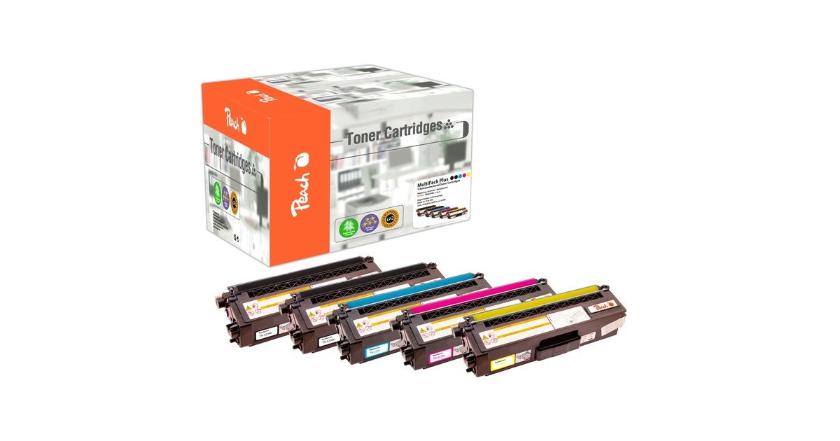 Peach Toner Spar Pack Plus 112146(kompatibel zu Brother TN-423)