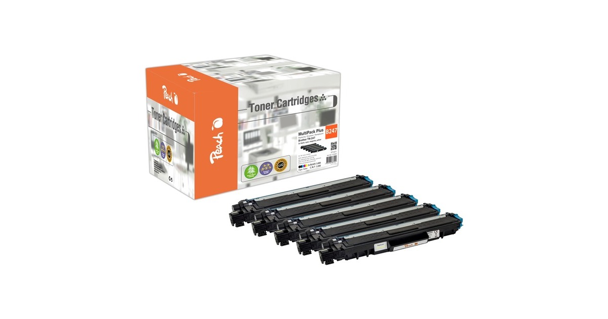 Peach Toner Spar Pack Plus 112249(kompatibel zu Brother TN-247)