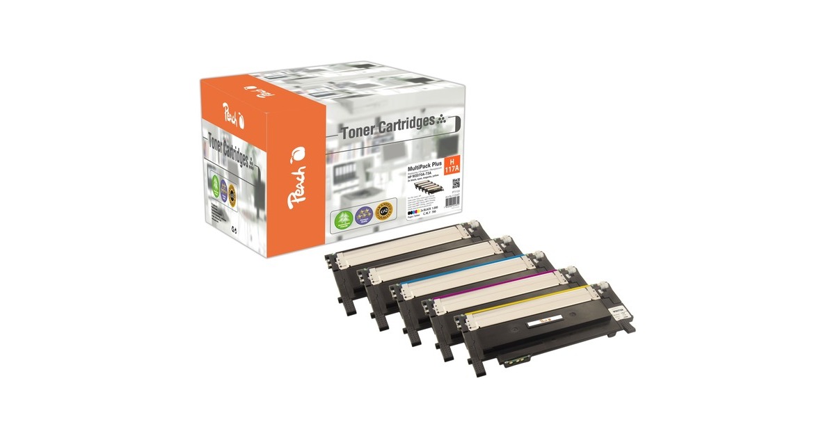 Peach Toner Spar Pack Plus PT1153(kompatibel zu HP 117A)