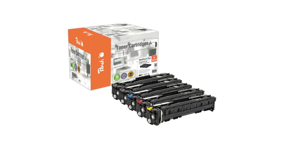 Peach Toner Spar Pack Plus PT1160(kompatibel zu HP 207A)