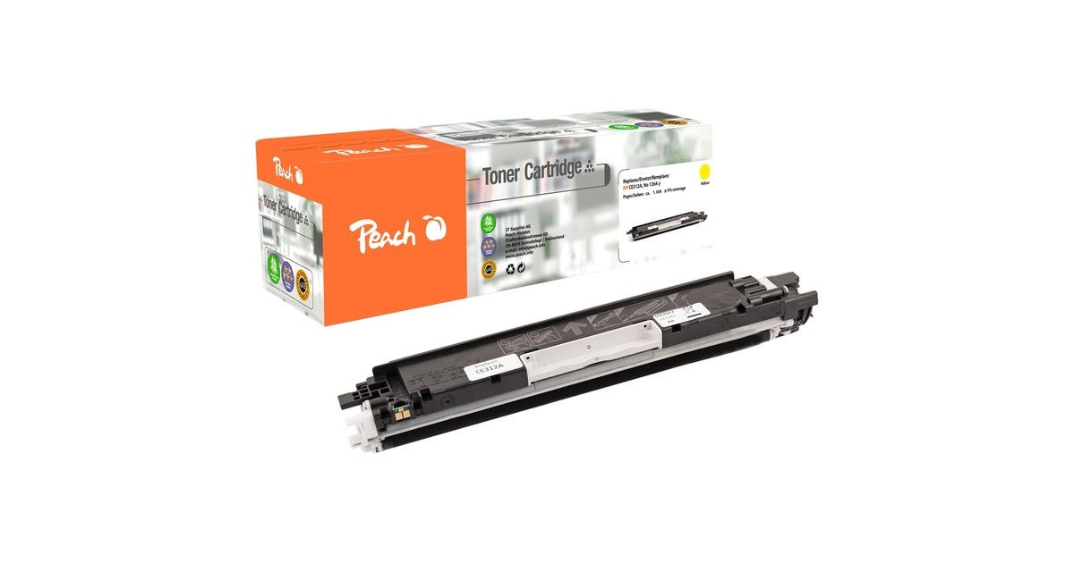 Peach Toner gelb 110819(kompatibel zu HP No. 126A, CE312A)