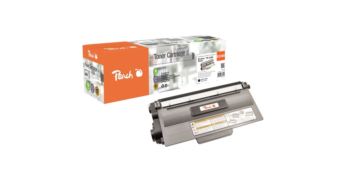 Peach Toner schwarz 0F111846(kompatibel zu Brother TN-3380)