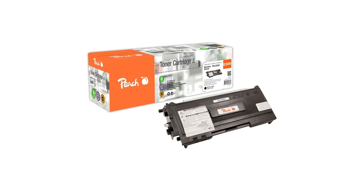 Peach Toner schwarz 110173(kompatibel zu Brother TN-2000)