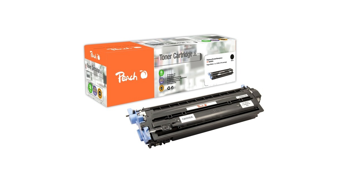 Peach Toner schwarz 110183(kompatibel zu HP Q6000A)