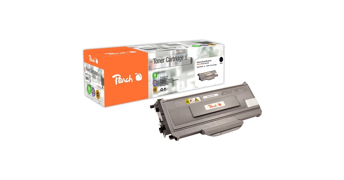 Peach Toner schwarz 110254(kompatibel zu Brother TN2120)