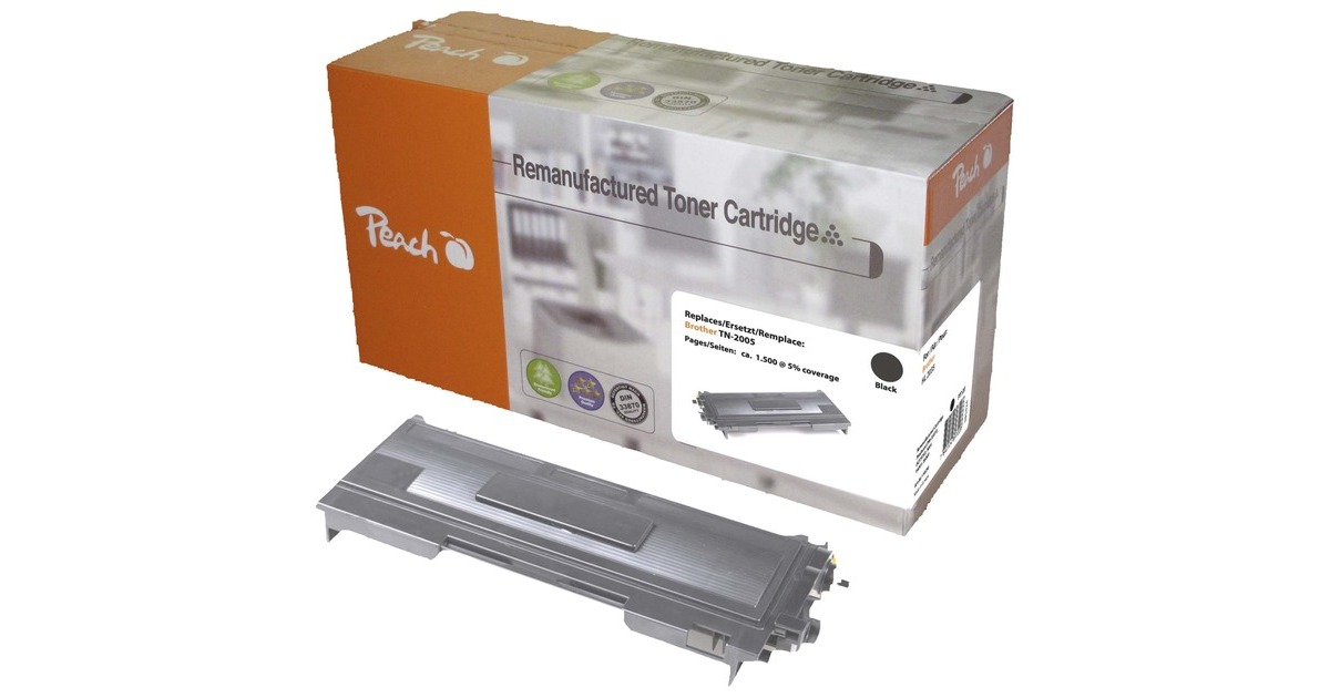 Peach Toner schwarz 110256(kompatibel zu Brother TN-2005)