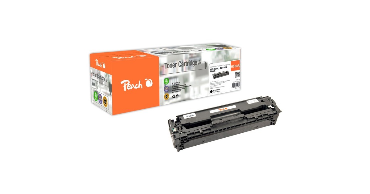 Peach Toner schwarz 110293(kompatibel zu HP No. 304A, CC530A)