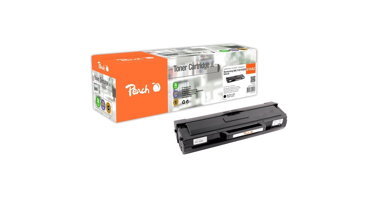 Peach Toner schwarz 110568(kompatibel zu Samsung MLT-D1042)