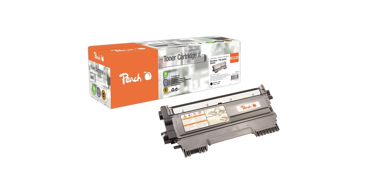 Peach Toner schwarz 110811(kompatibel zu Brother TN-2220)