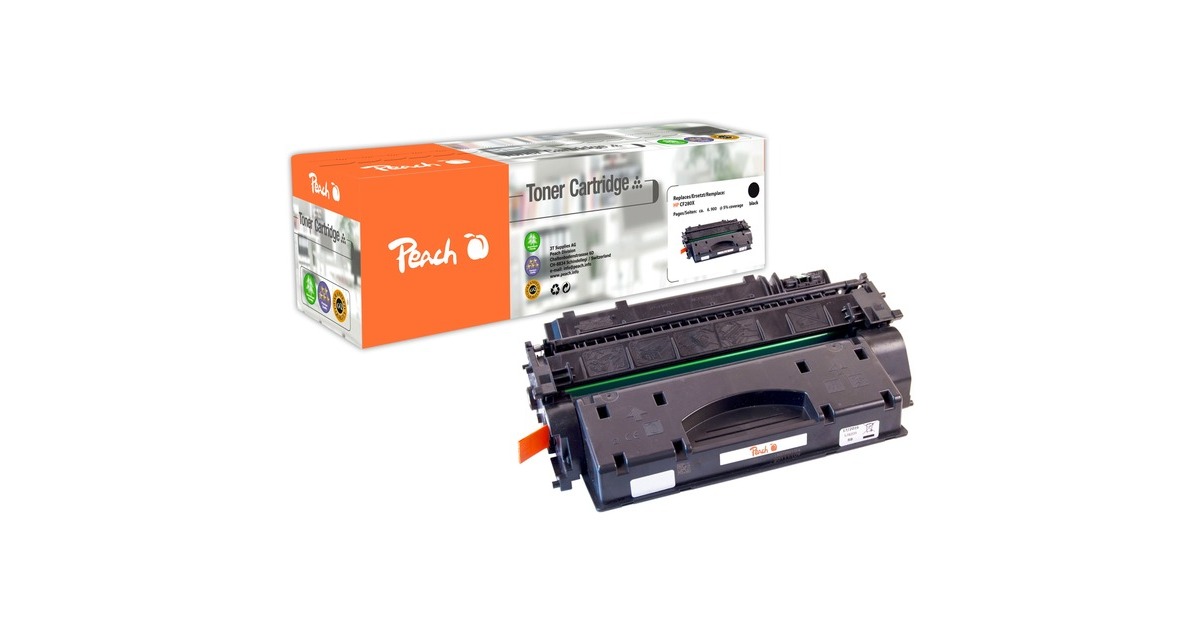 Peach Toner schwarz 110941(kompatibel zu HP CF280X)