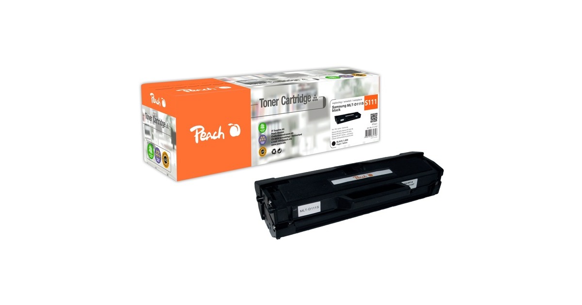 Peach Toner schwarz 111747(kompatibel zu Samsung MLT-D111S/ELS (SU810A))