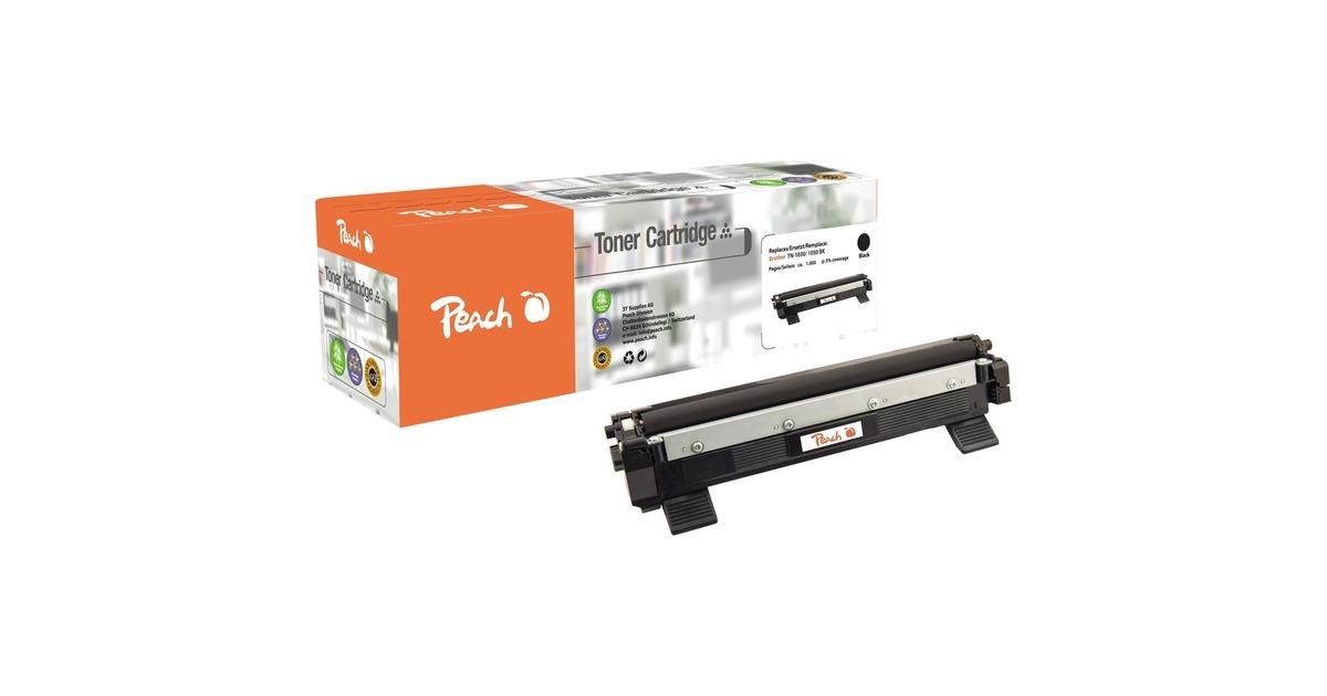 Peach Toner schwarz 111970(kompatibel zu Brother TN-1030/1050)