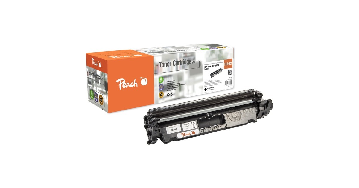 Peach Toner schwarz 112120(kompatibel zu HP 30X (CF230X))