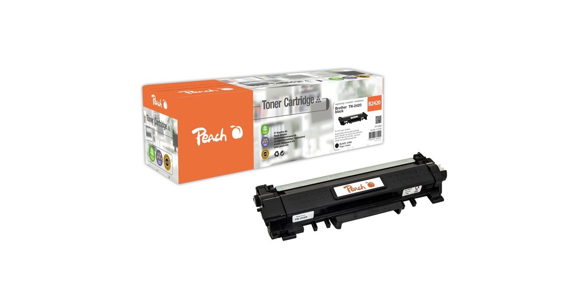 Peach Toner schwarz 112185(kompatibel zu Brother TN-2420)