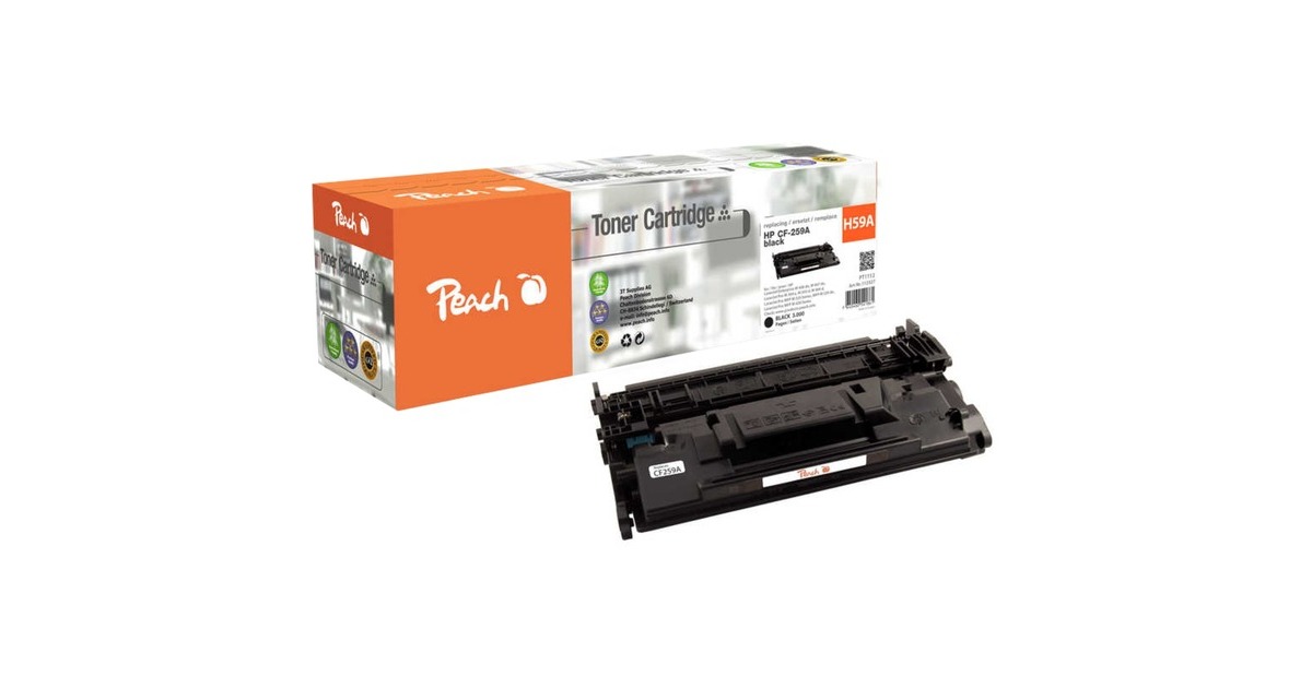 Peach Toner schwarz PT1112(kompatibel zu HP 59A (CF259A))