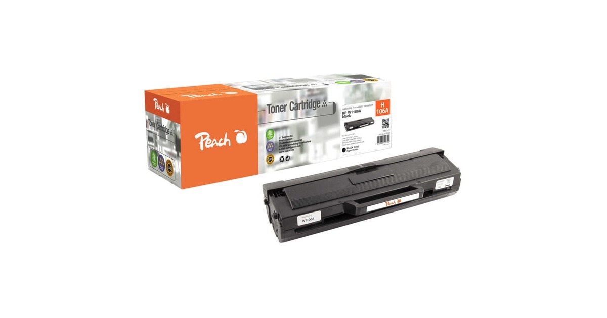 Peach Toner schwarz PT1147(kompatibel zu HP 106A )