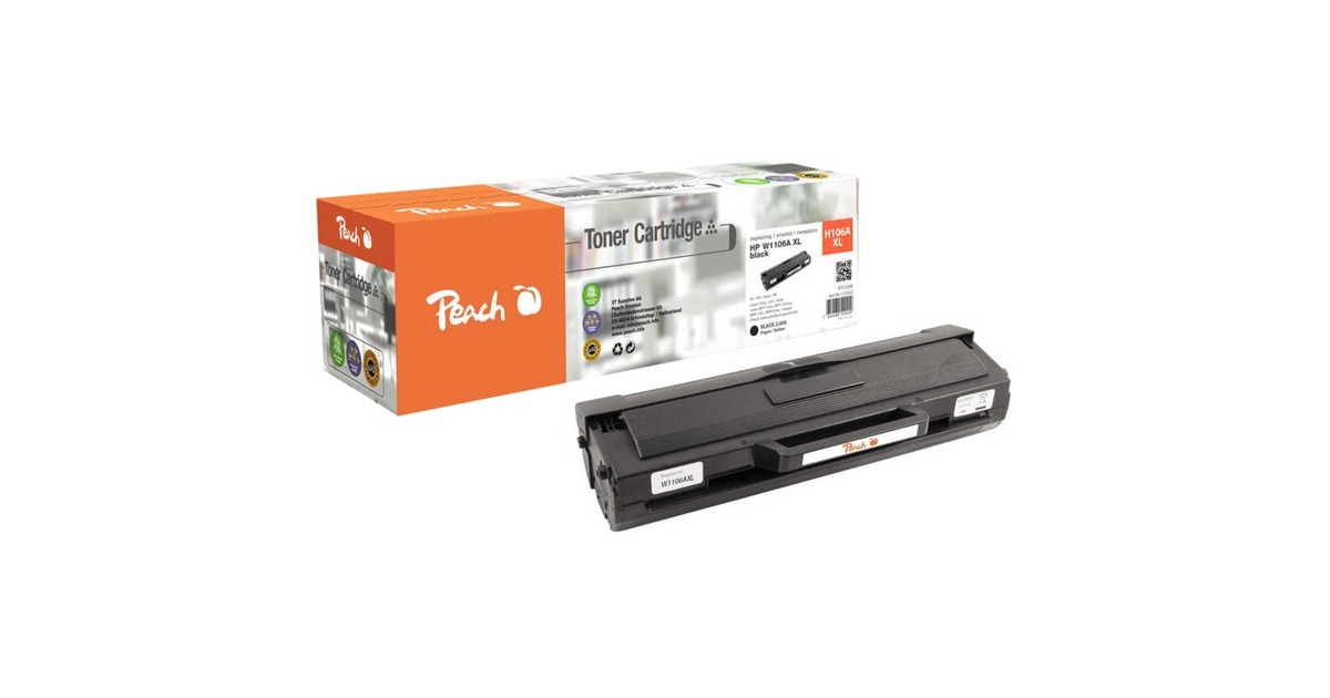 Peach Toner schwarz PT1248(kompatibel zu HP 106A XL (W1106A XL))